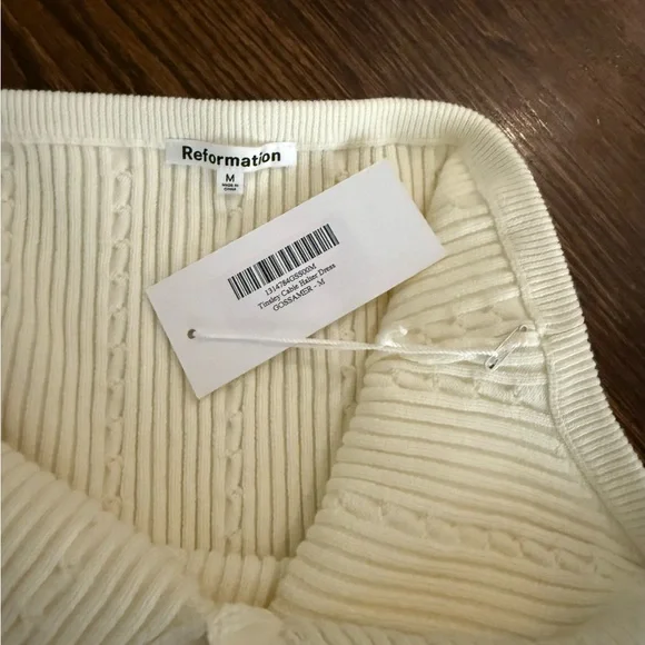 Reformation Cream Knit Mini Dress - Picture 4 of 5